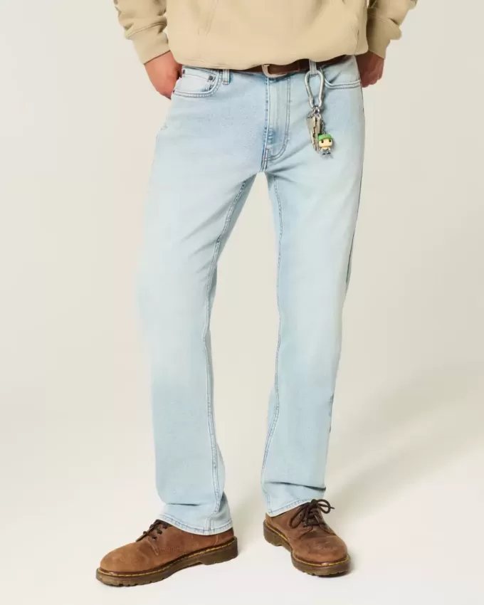 Schmale, gerade Jeans in heller Waschung Schmale, gerade Jeans in heller Waschung