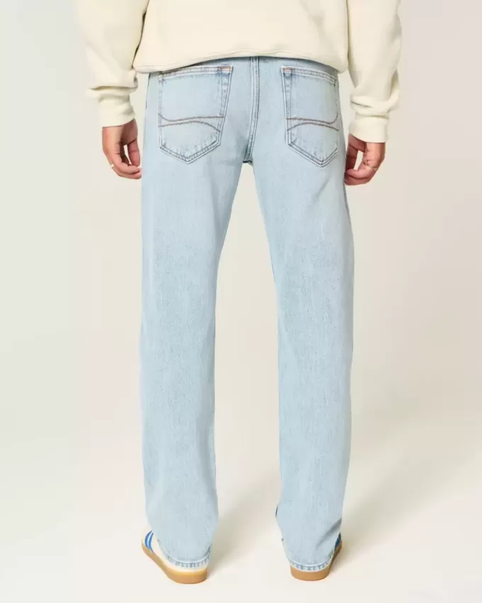 Schmale, gerade Jeans in heller Waschung Schmale, gerade Jeans in heller Waschung