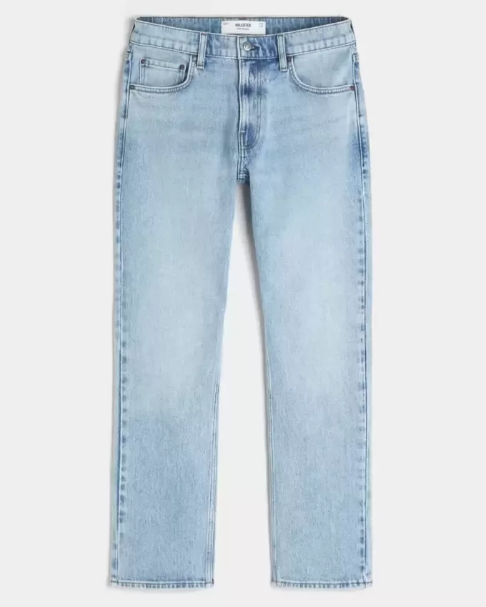 Schmale, gerade Jeans in heller Waschung Schmale, gerade Jeans in heller Waschung