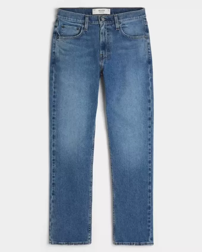 Schmale, gerade Jeans in mittlerer Waschung Schmale, gerade Jeans in mittlerer Waschung