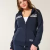 Schmaler gestreifter Kapuzenpullover mit Reißverschluss und Grafik „1998“ Schmaler gestreifter Kapuzenpullover mit Reißverschluss und Grafik „1998“