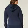 Schmaler gestreifter Kapuzenpullover mit Reißverschluss und Grafik „1998“ Schmaler gestreifter Kapuzenpullover mit Reißverschluss und Grafik „1998“