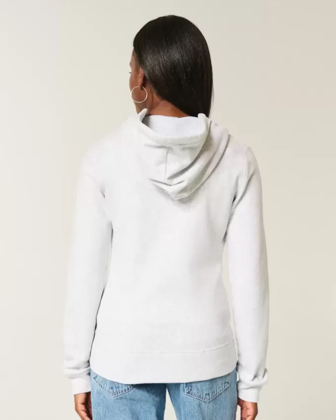 Schmaler Kapuzenpullover mit Reißverschluss und Grafik „2001“ Schmaler Kapuzenpullover mit Reißverschluss und Grafik „2001“