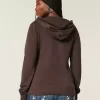 Schmaler Kapuzenpullover mit Reißverschluss und Grafik von 1997 Schmaler Kapuzenpullover mit Reißverschluss und Grafik von 1997