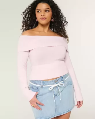 Schulterfreier Pullover