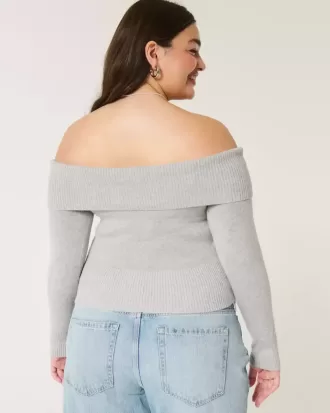 Schulterfreier Pullover
