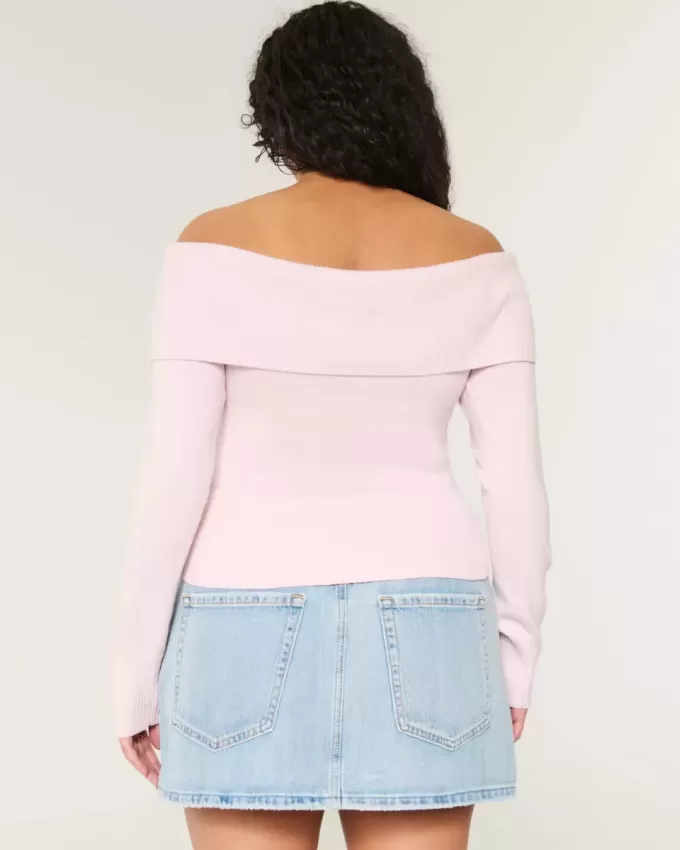 Schulterfreier Pullover