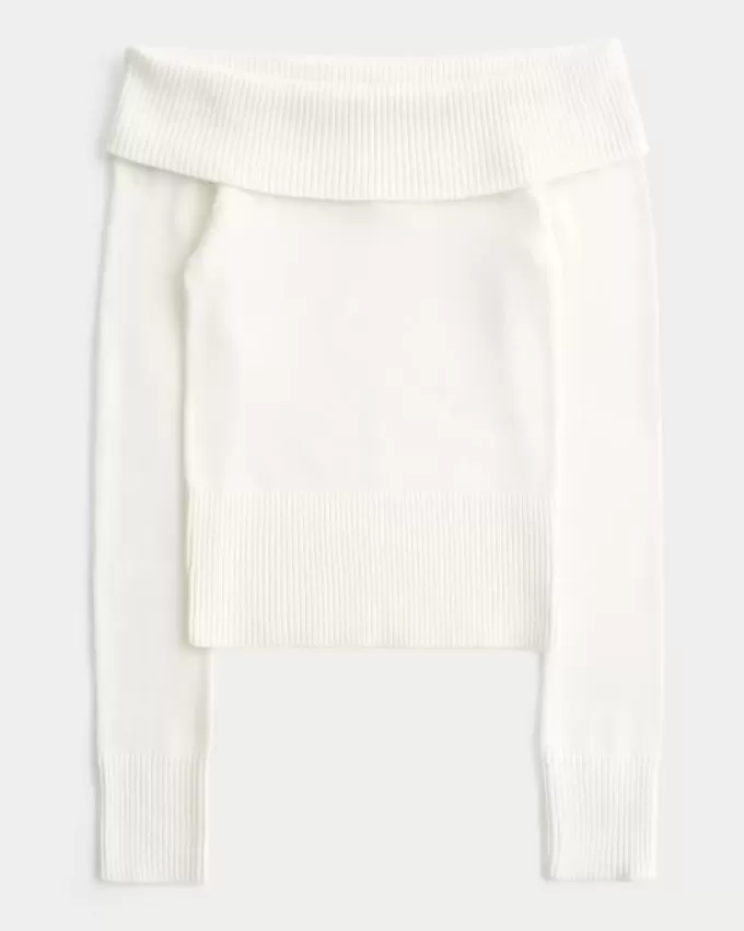 Schulterfreier Pullover