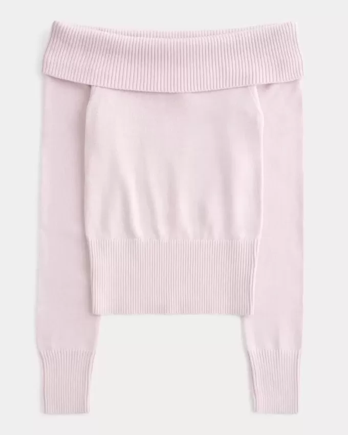 Schulterfreier Pullover