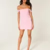 Schulterfreies, figurbetontes Netzkleid Schulterfreies, figurbetontes Netzkleid
