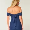 Schulterfreies, figurbetontes Netzkleid Schulterfreies, figurbetontes Netzkleid