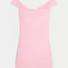 Schulterfreies, figurbetontes Netzkleid Schulterfreies, figurbetontes Netzkleid