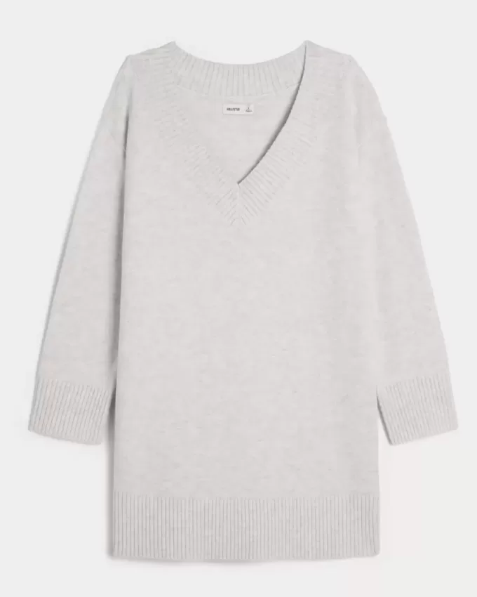 Schulterfreies Jersey-Sweatkleid Schulterfreies Jersey-Sweatkleid