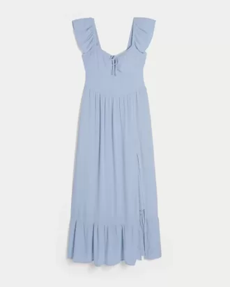Schulterfreies Maxikleid