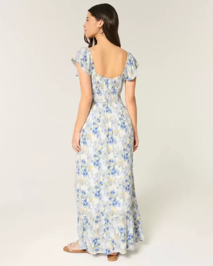 Schulterfreies Maxikleid Schulterfreies Maxikleid