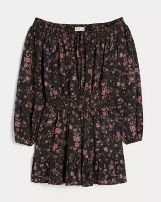Schulterfreies/offenes gewebtes Kleid