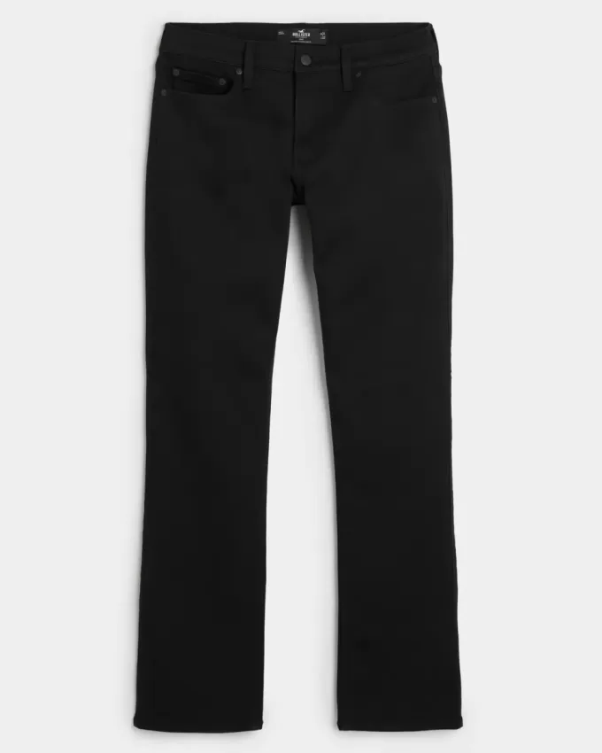 Schwarze Bootcut-Jeans Schwarze Bootcut-Jeans