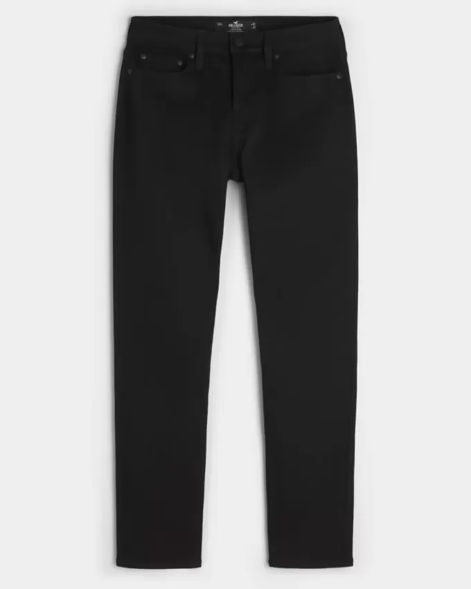 Schwarze, nicht verblassende, sportliche Skinny-Jeans Schwarze, nicht verblassende, sportliche Skinny-Jeans