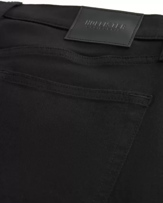 Schwarze, nicht verblassende, sportliche Skinny-Jeans Schwarze, nicht verblassende, sportliche Skinny-Jeans