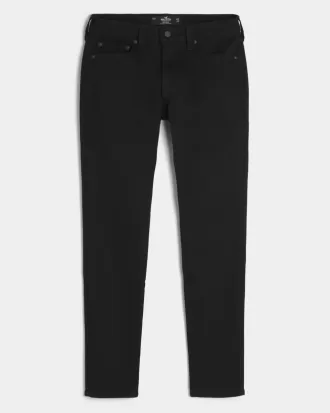 Schwarze, verblassungsfreie Super Skinny Jeans