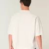 Schweres Baggy Crop Varsity Football-T-Shirt mit Grafik Schweres Baggy Crop Varsity Football-T-Shirt mit Grafik