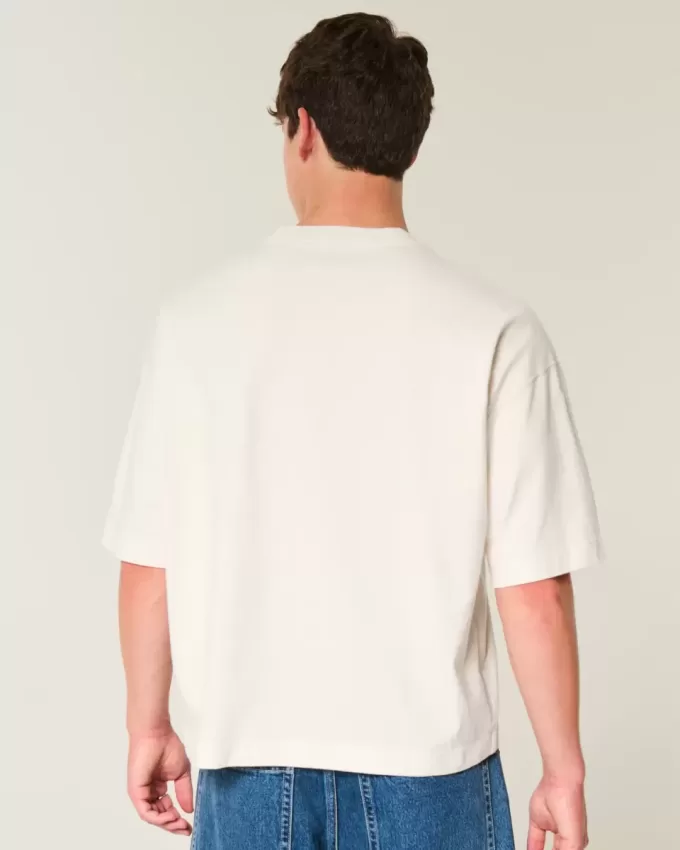 Schweres Baggy Crop Varsity Football-T-Shirt mit Grafik Schweres Baggy Crop Varsity Football-T-Shirt mit Grafik