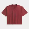 Schweres Baggy Crop Varsity Football-T-Shirt mit Grafik Schweres Baggy Crop Varsity Football-T-Shirt mit Grafik