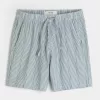 Seersucker-Shorts über dem Knie Seersucker-Shorts über dem Knie