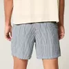 Seersucker-Shorts zum Überziehen bis zur Mitte des Oberschenkels
