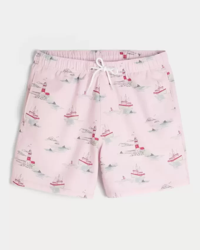 Seersucker Volley Badehose bis zur Mitte des Oberschenkels Seersucker Volley Badehose bis zur Mitte des Oberschenkels