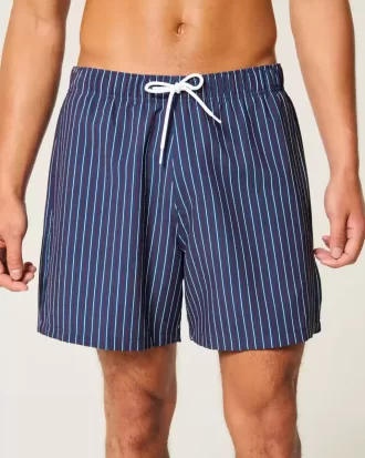 Seersucker Volley Badehose bis zur Mitte des Oberschenkels