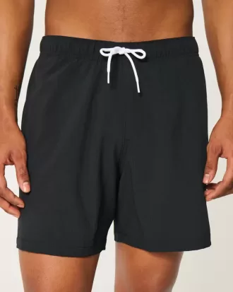 Seersucker Volley Badehose bis zur Mitte des Oberschenkels