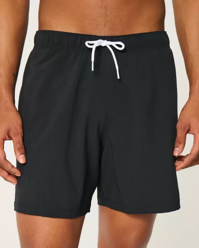 Seersucker Volley Badehose bis zur Mitte des Oberschenkels Seersucker Volley Badehose bis zur Mitte des Oberschenkels
