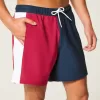 Seersucker Volley Badehose bis zur Mitte des Oberschenkels Seersucker Volley Badehose bis zur Mitte des Oberschenkels