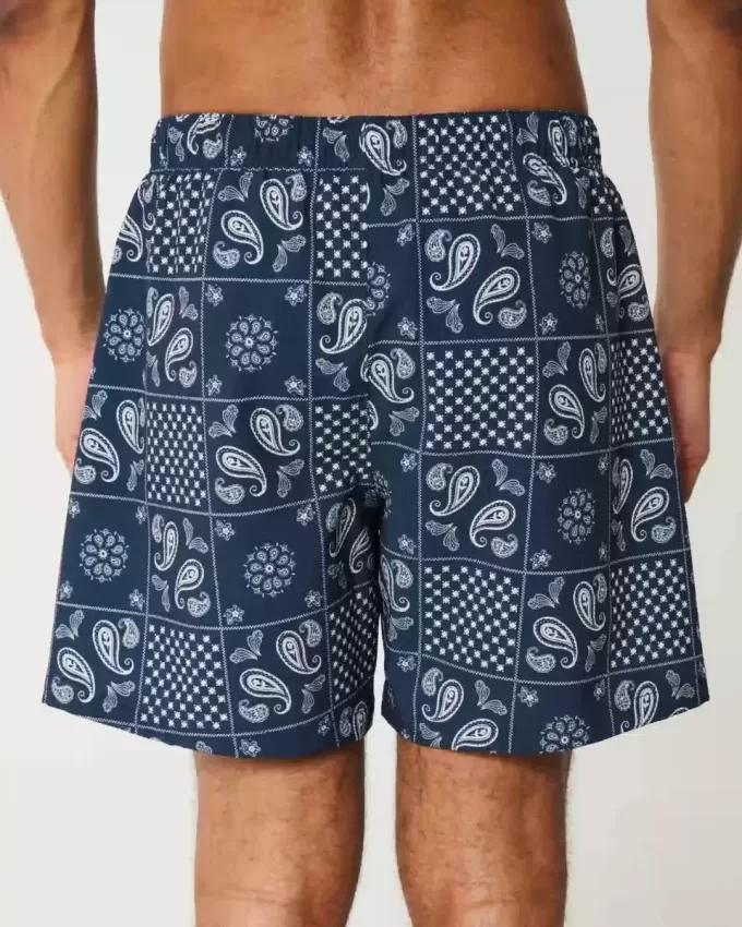 Seersucker Volley Badehose bis zur Mitte des Oberschenkels Seersucker Volley Badehose bis zur Mitte des Oberschenkels