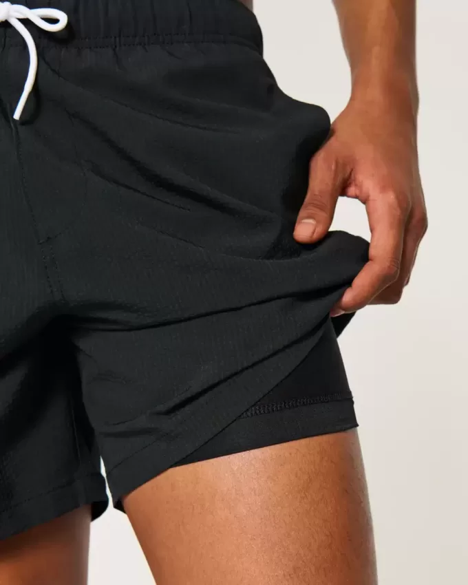 Seersucker Volley Badehose bis zur Mitte des Oberschenkels Seersucker Volley Badehose bis zur Mitte des Oberschenkels