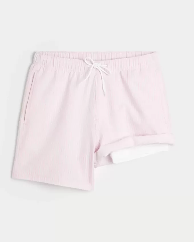Seersucker Volley Badehose bis zur Mitte des Oberschenkels Seersucker Volley Badehose bis zur Mitte des Oberschenkels