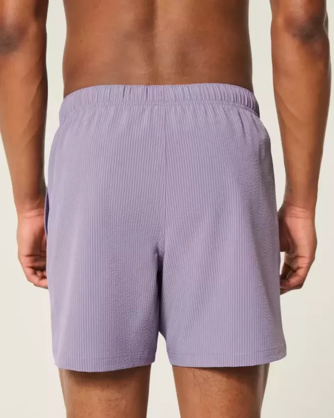 Seersucker Volley Badehose bis zur Mitte des Oberschenkels Seersucker Volley Badehose bis zur Mitte des Oberschenkels