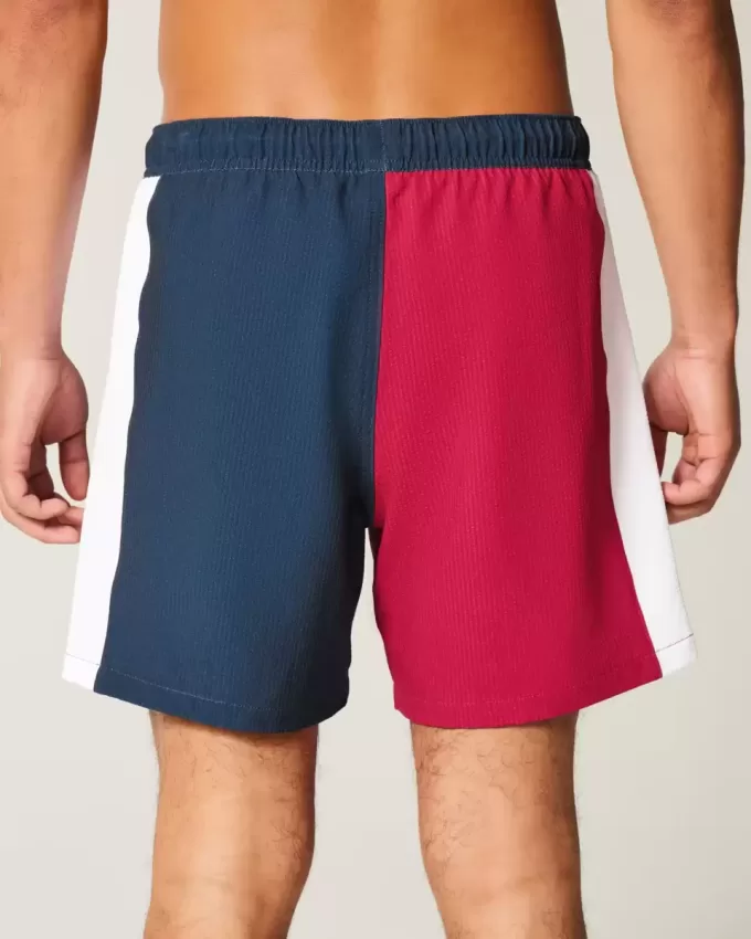 Seersucker Volley Badehose bis zur Mitte des Oberschenkels Seersucker Volley Badehose bis zur Mitte des Oberschenkels