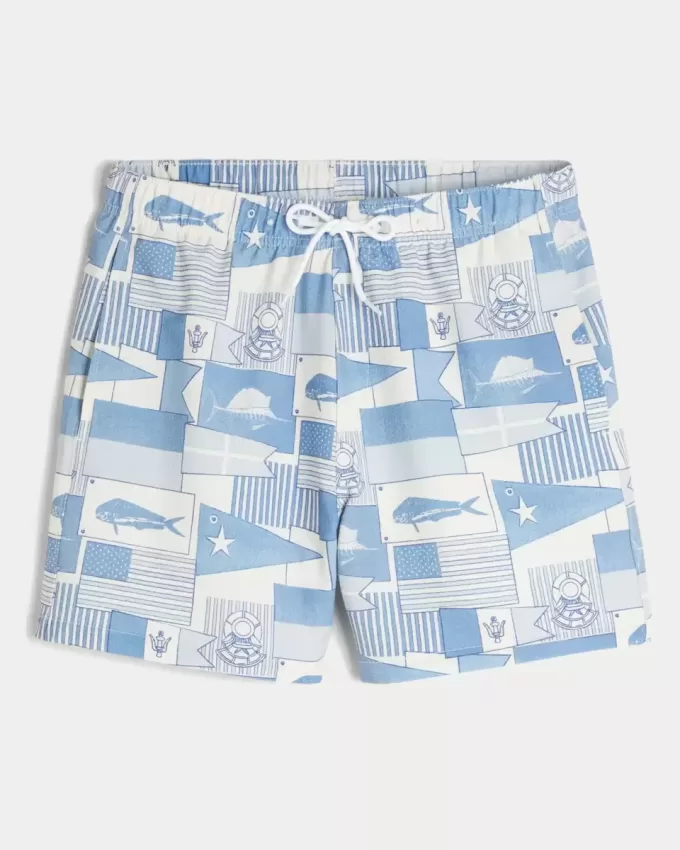 Seersucker Volley Badehose bis zur Mitte des Oberschenkels Seersucker Volley Badehose bis zur Mitte des Oberschenkels
