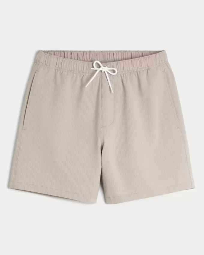 Seersucker Volley Badehose bis zur Mitte des Oberschenkels Seersucker Volley Badehose bis zur Mitte des Oberschenkels