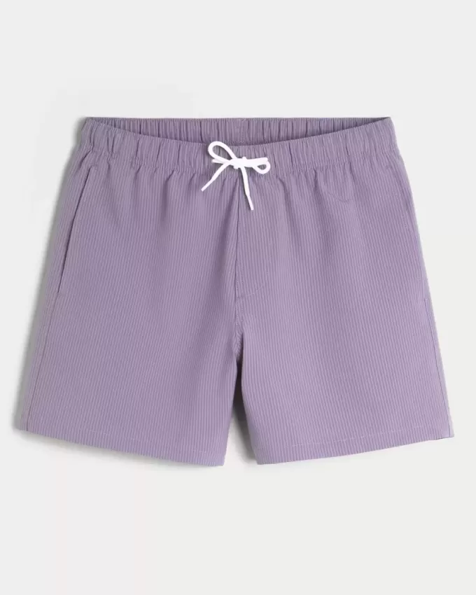 Seersucker Volley Badehose bis zur Mitte des Oberschenkels Seersucker Volley Badehose bis zur Mitte des Oberschenkels