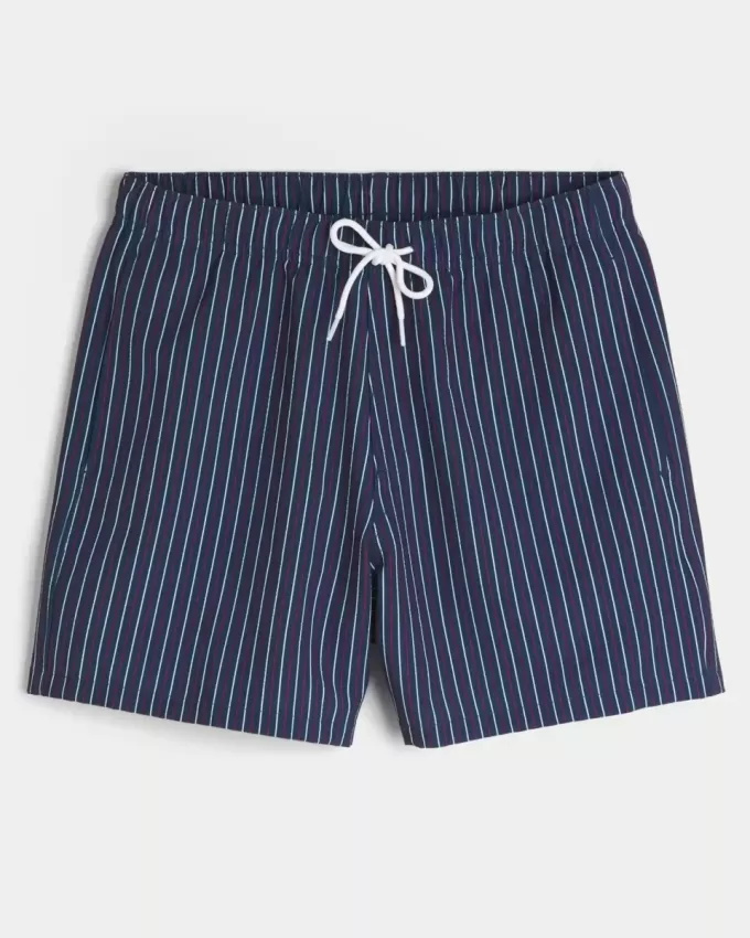 Seersucker Volley Badehose bis zur Mitte des Oberschenkels Seersucker Volley Badehose bis zur Mitte des Oberschenkels