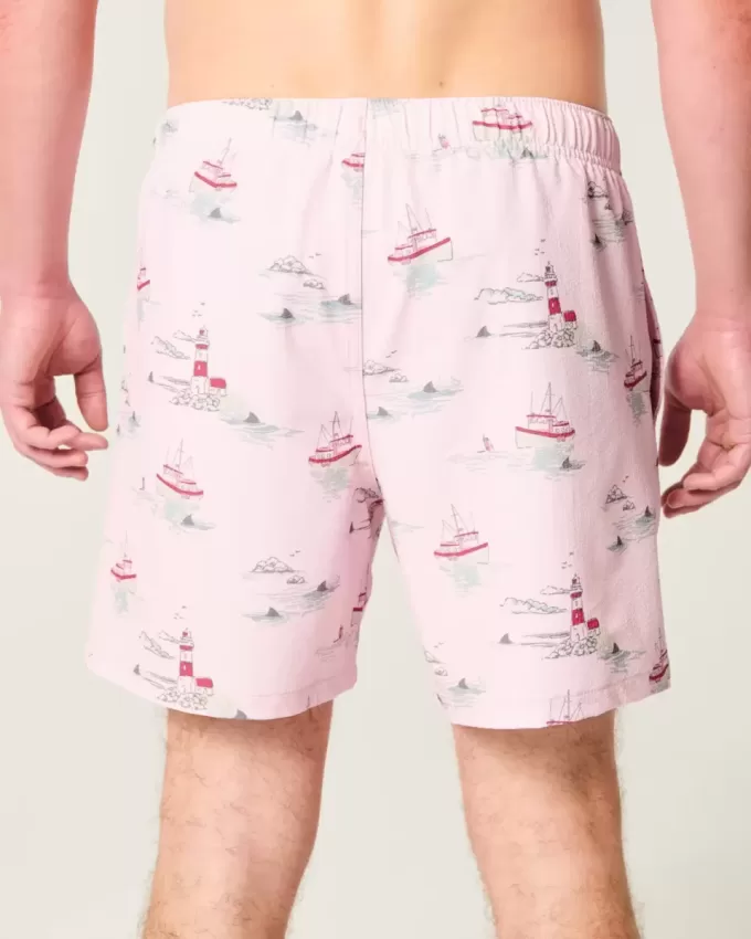 Seersucker Volley Badehose bis zur Mitte des Oberschenkels Seersucker Volley Badehose bis zur Mitte des Oberschenkels