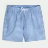 Seersucker Volley Badeshorts bis zur Mitte des Oberschenkels Seersucker Volley Badeshorts bis zur Mitte des Oberschenkels