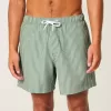 Seersucker Volley Badeshorts bis zur Mitte des Oberschenkels Seersucker Volley Badeshorts bis zur Mitte des Oberschenkels