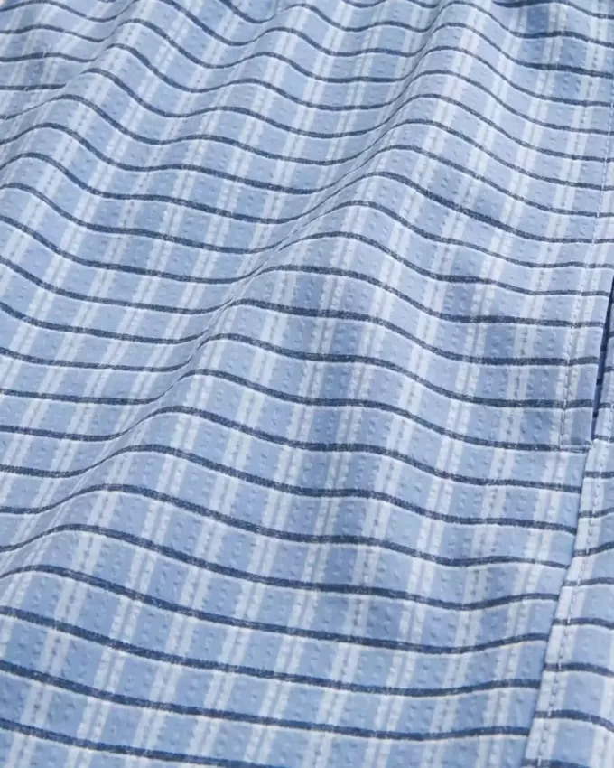 Seersucker Volley Badeshorts bis zur Mitte des Oberschenkels Seersucker Volley Badeshorts bis zur Mitte des Oberschenkels