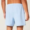 Seersucker Volley Badeshorts bis zur Mitte des Oberschenkels Seersucker Volley Badeshorts bis zur Mitte des Oberschenkels