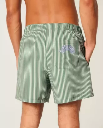 Seersucker Volley Badeshorts bis zur Mitte des Oberschenkels