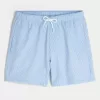 Seersucker Volley Badeshorts bis zur Mitte des Oberschenkels Seersucker Volley Badeshorts bis zur Mitte des Oberschenkels